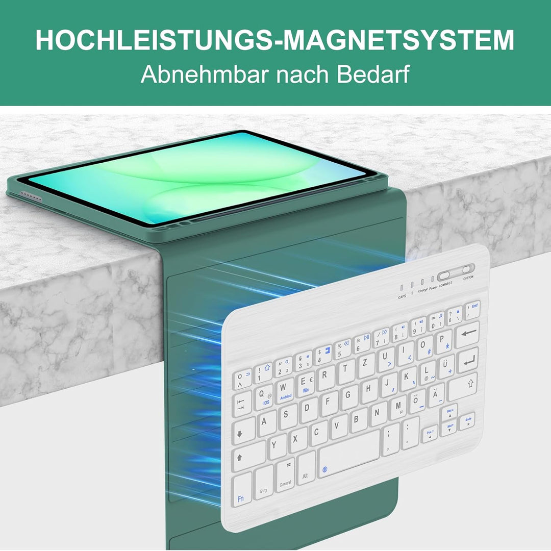 Hülle mit Tastatur für Samsung Galaxy Tab A11 8,7" (2025 SM-X133/X135) und Tab A9 8,7" (2023 SM-X110