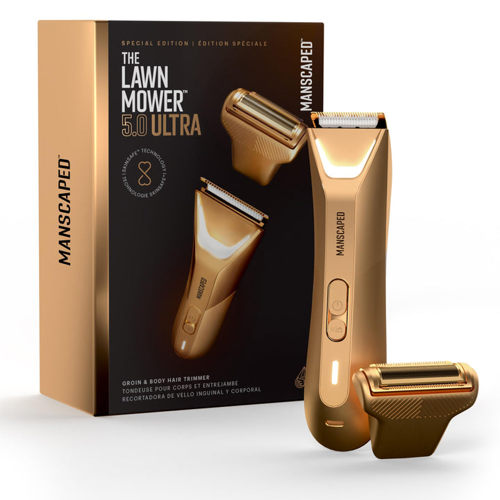 MANSCAPED® The Lawn Mower® 5.0 Ultra Herren &amp; Damen Leisten- &amp; Körperhaartrimmer - Dual-Kopf SkinSaf