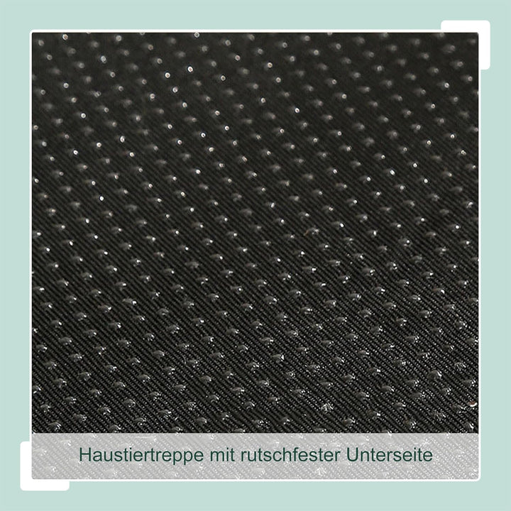 Relaxdays Hundetreppe, 3 Stufen, Höhle &amp; Stauraum, HxBxT: 43 x 75 x 33 cm, faltbar, Hunderampe Bett