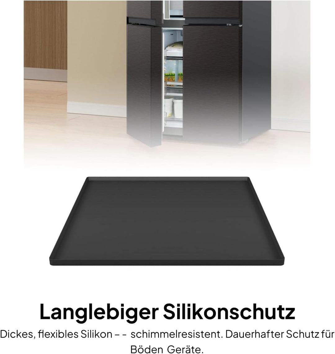 MagiDeal Bodenmatte aus für den Kühlschrank, grosse Abtropfschale, 60 x 60 cm, verhindert Verschütte
