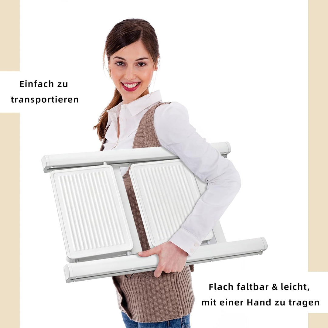 Trittleiter Klappleiter 2 Stufen Klappleiter mit 150 kg Tragkraft – Sichere & stabile Haushaltsleite
