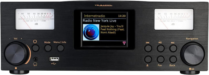 VR-Radio HiFi Anlage: Micro-Stereoanlage: Webradio, DAB+, CD, Bluetooth, App, 300 W, schwarz (Kompak