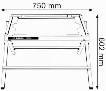 Bosch Professional Transport- und Arbeitstisch GTA 600 (Gewicht 6,3 kg, Länge 520 mm, Höhe 602 mm, p