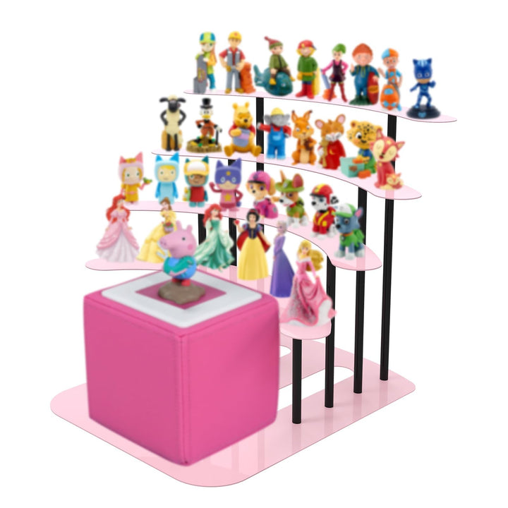 Regal für Tonie, Metall Display ständer für Toniebox，Aufbewahrungsregal für 30–40 Figuren , kinderzi
