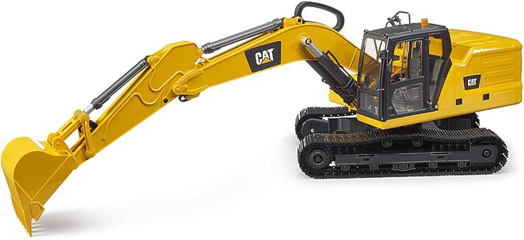 bruder 02483 - Cat Schaufelbagger - 1:16 Baustelle Baufahrzeug Löffelbagger Arbeiter bworld Baumasch