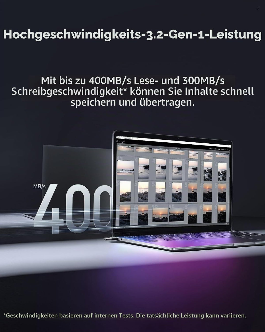 Lexar JumpDrive Fingerprint F35 PRO 128 GB USB 3.0-Flash-Laufwerk, bis zu 400 MB/s Lesen/300 MB/s Sc