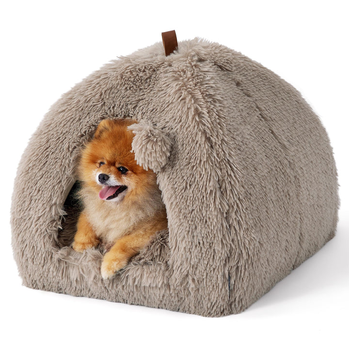BEDSURE Katzenbett grosse Katzen Katzenhöhle- 44x44x44 cm Plüsch Katzenhaus Indoor mit abnehmbarem K