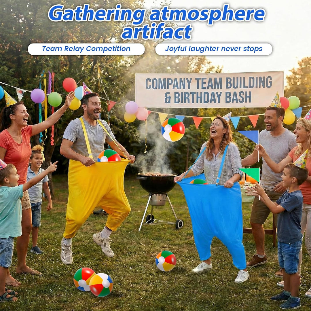 2 Stück Granny Pants Yard Game, Wurfspiel Spiele für Draussen, Lustiges Outdoor Games mit 16 Hüpfbäl