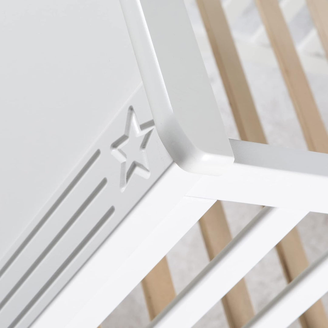 roba Kindermöbelset 'Maxi‘, 2-TLG inkl. Kombi-Bett, 70 x 140 cm und breiter Wickelkommode, weiss Kin