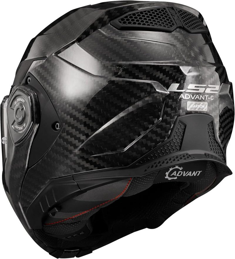 LS2 Klapphelm FF901 Advant X Carbon Solid ECE2206 Modularhelm Motorradhelm 3XL, 3XL