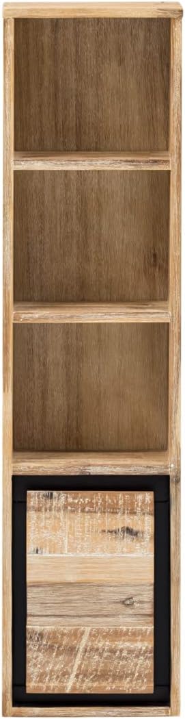 Woodkings® Bad Regal Jolo massiv Holz schmal Hängeregal Badschrank Hochschrank Badmöbel Badezimmer W