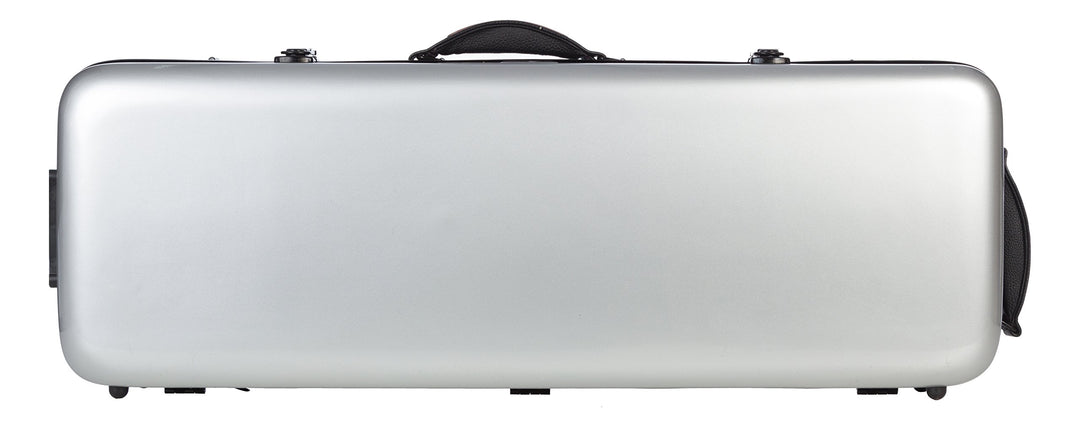 Bratschenkoffer Glasfaser Oblong 38-43 silbern M-Case + Notentasche