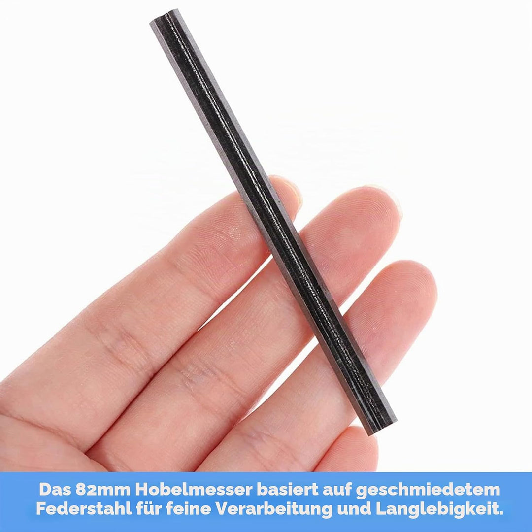 10 Stück Hobelmesser 82mm HSS Wendemesser Professional Holz Ersatzmesser Elektrohobel Klinge 82 x 5,