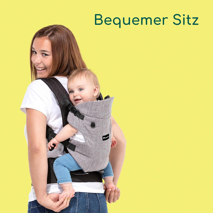 Bebeconfort Go4 Babytrage, ab der Geburt bis ca. 3 Jahre, 0-15 kg, Black Chic Go4 Black Chic, Go4 Bl