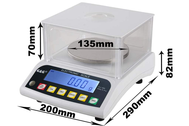 G&G PLC 100A-200A / 0.001-300g / 0,005g Feinwaage Präzisionswaage Tischwaage laborwaage Industriewaa