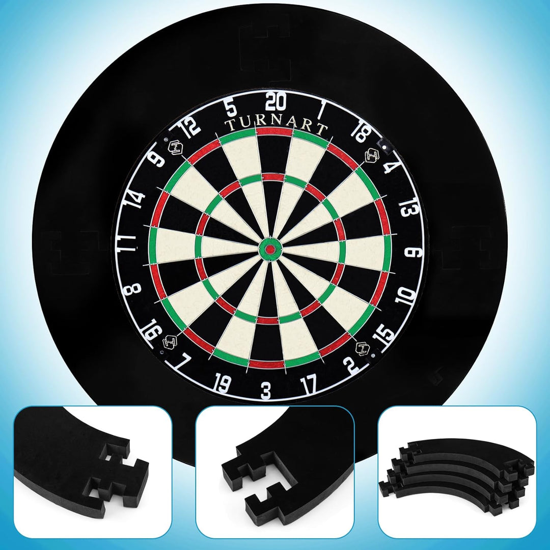 Dartscheibe Kork, 45CM Dart Scheibe, Dartscheibe Steeldart 6 Dartpfeile Metallspitze,Professionelle