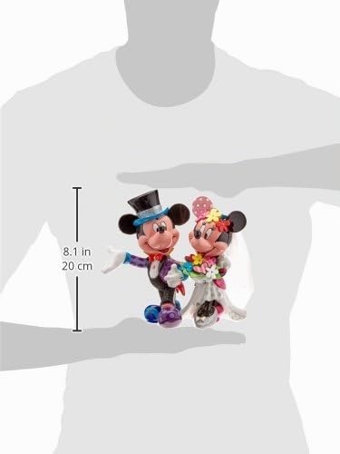 Disney 4058179 Figur Britto Mickey and Minnie Mouse Wedding, Resin, mehrfarbig, 22,2 x 15,9 x 19,7 c