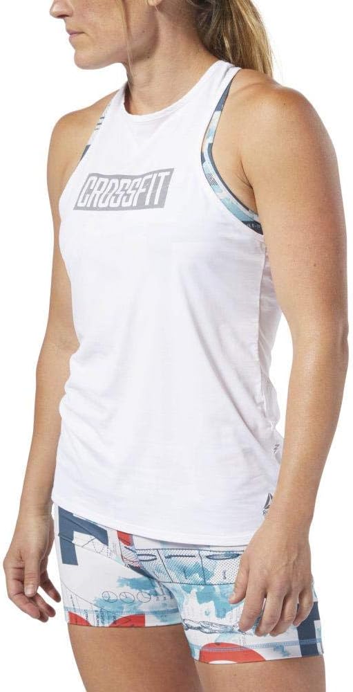 Reebok Damen Rc Ac Tank Top, M Wei&#xDF;