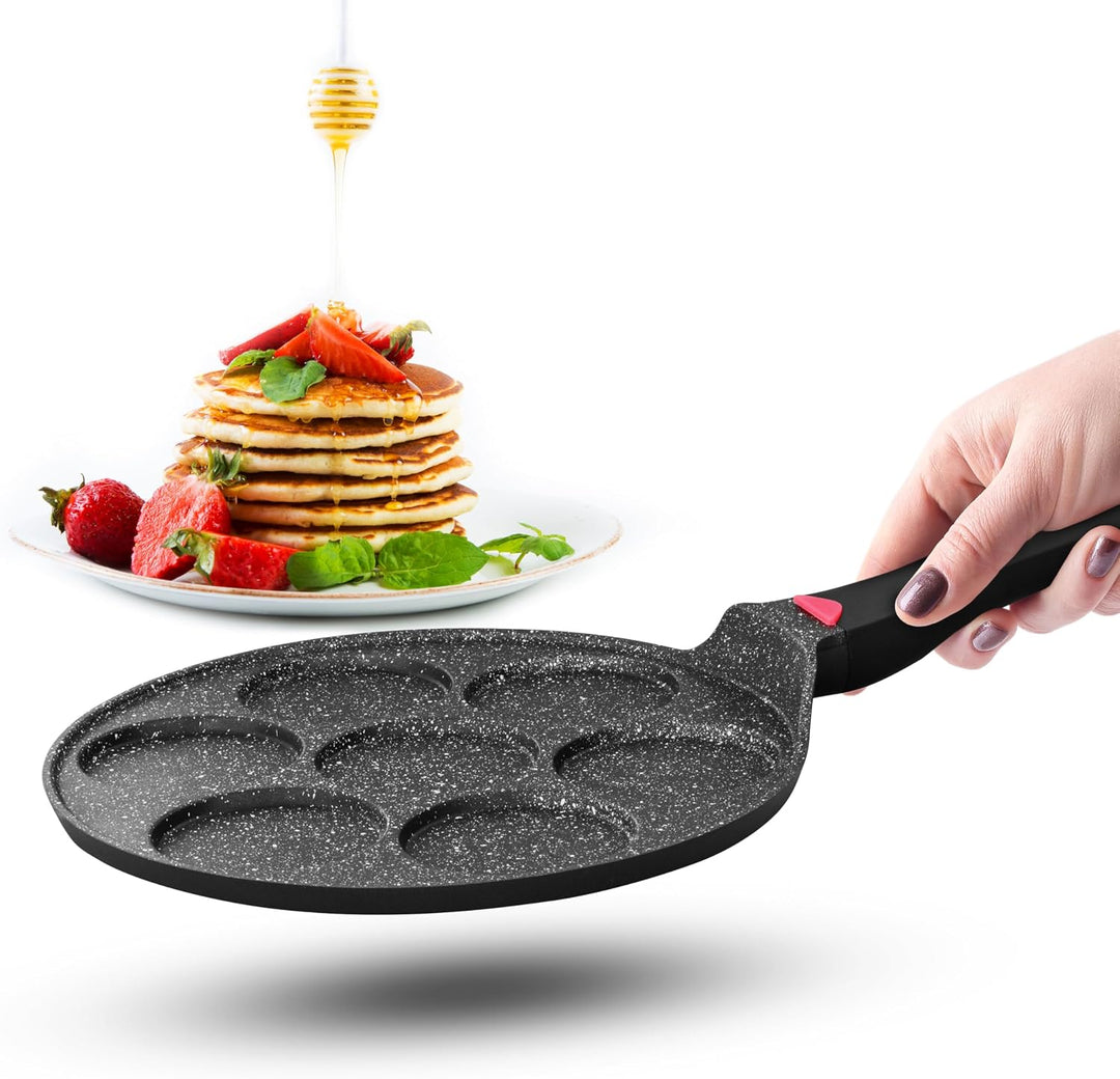 INTIGNIS Pancake Pfanne Spiegeleipfanne - Ø27cm mit Greblon Ceramics -Beschichtung | Induktion Ceran
