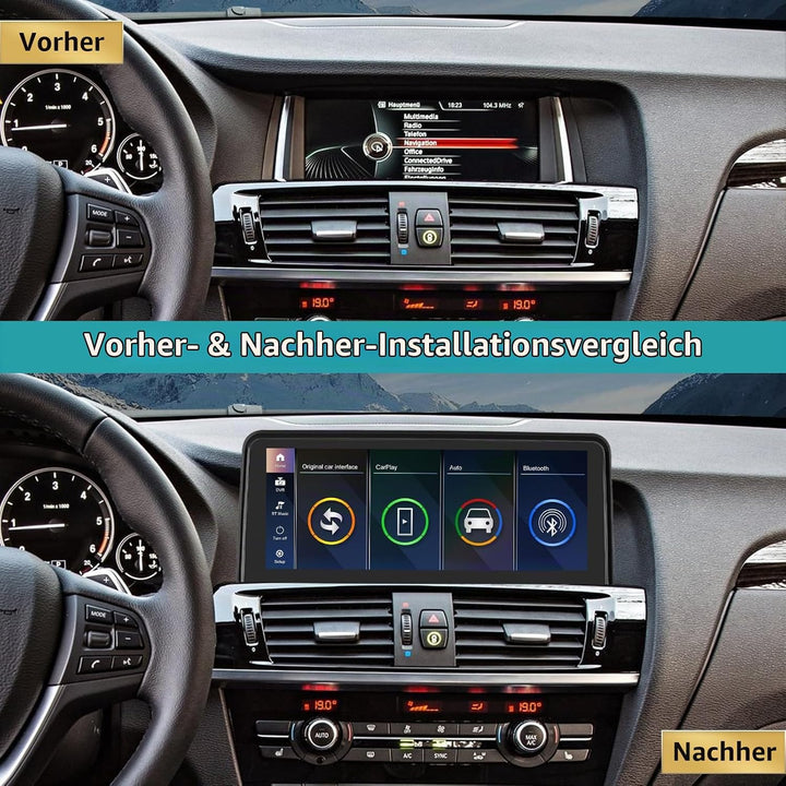 10,25 Zoll Autoradio-Touchscreen für 2013-2016 BMW X3/X4 Serie F25 F26 mit NBT-System, unterstützt A