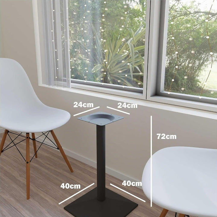 ONPIRA Tischgestell schwarz Höhe 72cm pulverbeschichtetet inkl. Bodenausgleichsschrauben