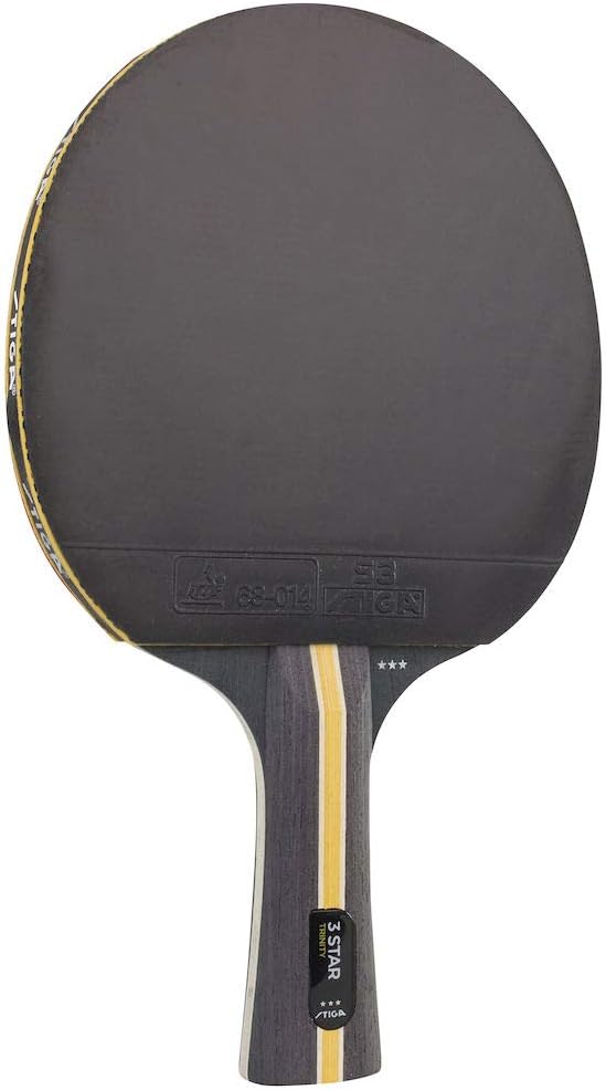 STIGA Tischtennisschläger Trinity 3-Sterne, schwarz/rot Einzelbett, Einzelbett