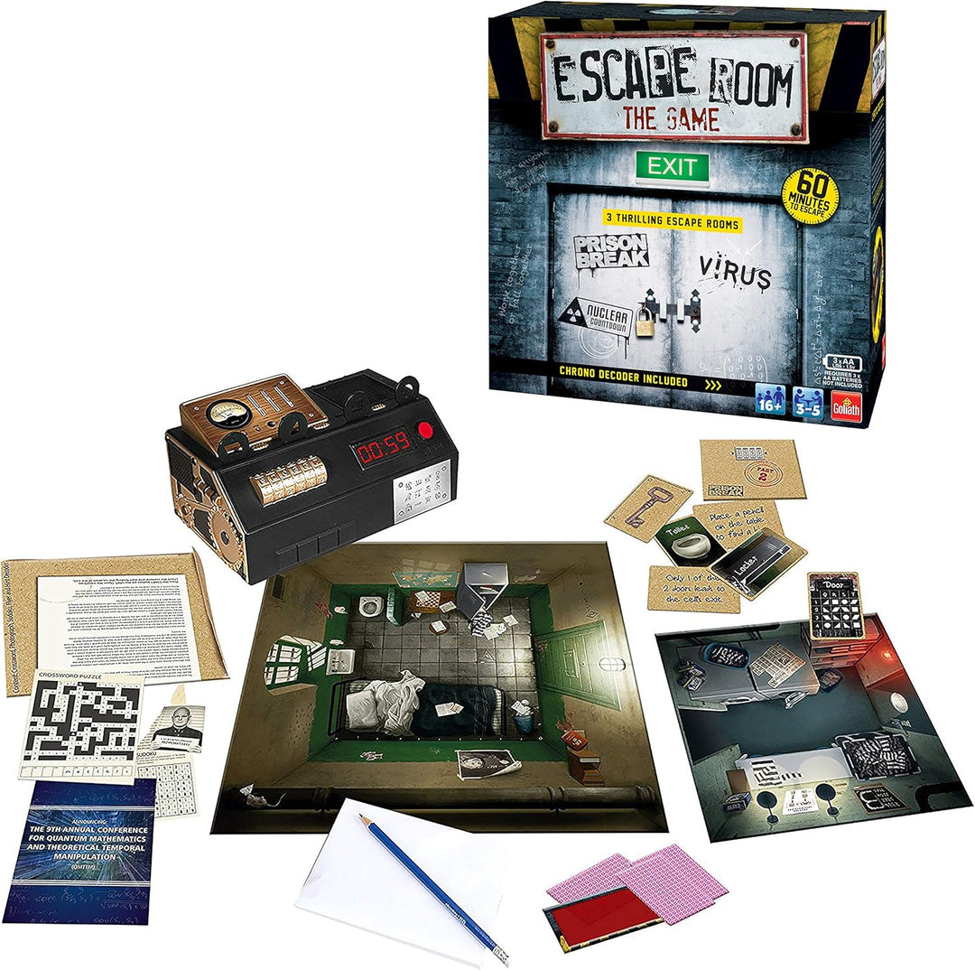 Escape Room: The Game - Vol. 1, 3 Thrilling Escape Rooms in Your Own Home!, Board Games for Adults,