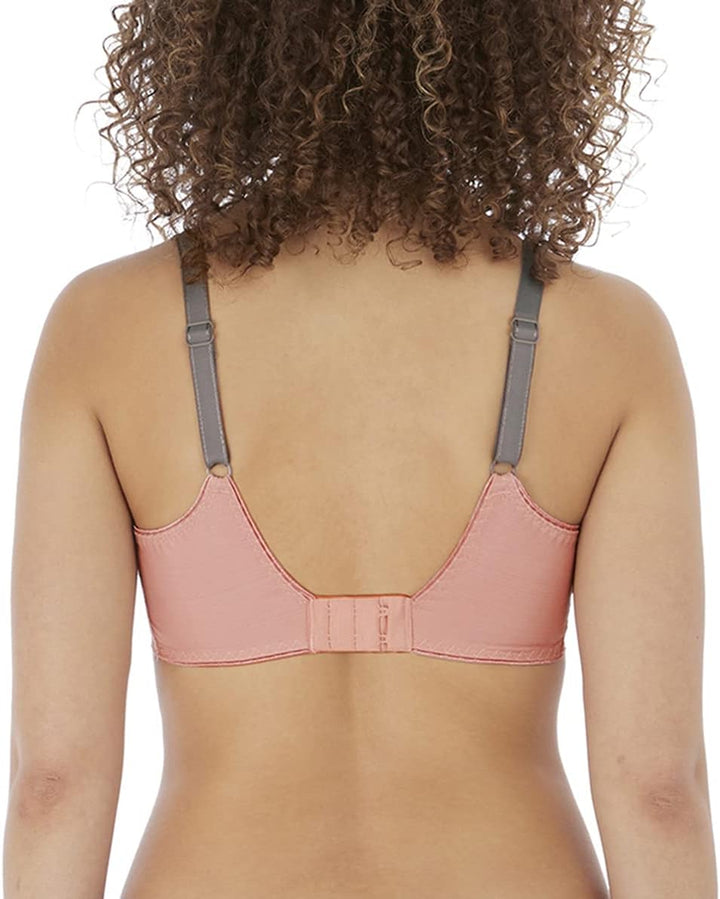 Freya Damen Offbeat Bügel seitlicher Stützfunktion Plunge-BH, Durchsichtig, Hagebutte, 80G