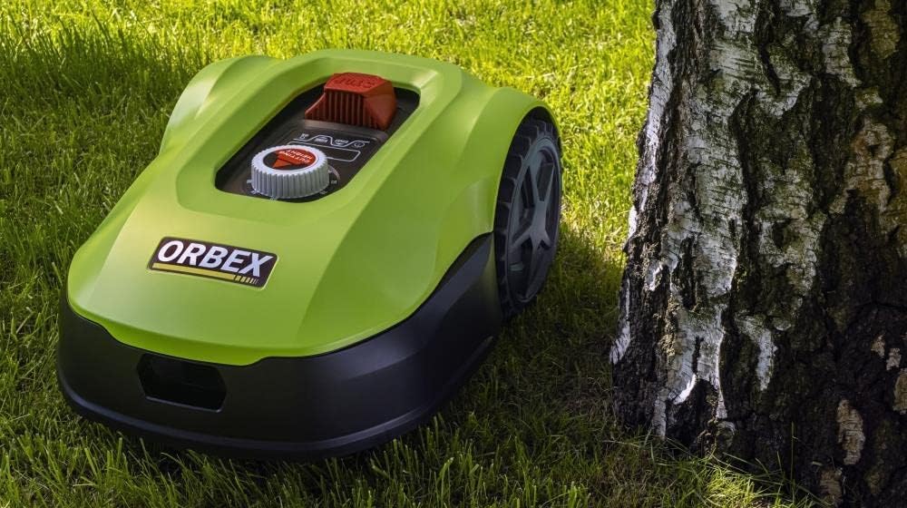 Orbex S900G Mähroboter / selbstfahrender Akku-Rasenmäher / Bluetooth- & WIFI-Verbindung / mit Regen-