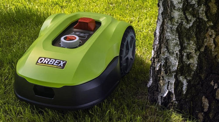 Orbex S900G Mähroboter / selbstfahrender Akku-Rasenmäher / Bluetooth- & WIFI-Verbindung / mit Regen-
