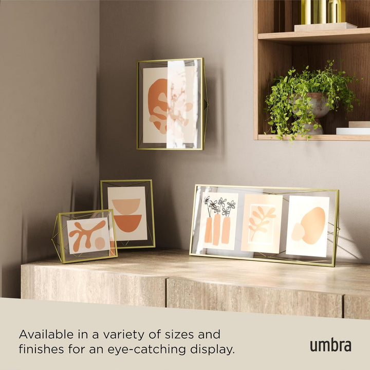 Umbra Prisma 20x25 cm Bilderrahmen - Wand- und Tisch Fotorahmen für Bilder, Kunstdrucke, Illustratio