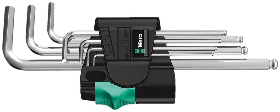 Wera 950 PKL/7 SM N Winkelschlüsselsatz, metrisch, gestellverchromt, 7-teilig, Wera 05022181001