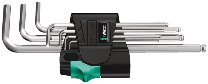Wera 950 PKL/7 SM N Winkelschlüsselsatz, metrisch, gestellverchromt, 7-teilig, Wera 05022181001