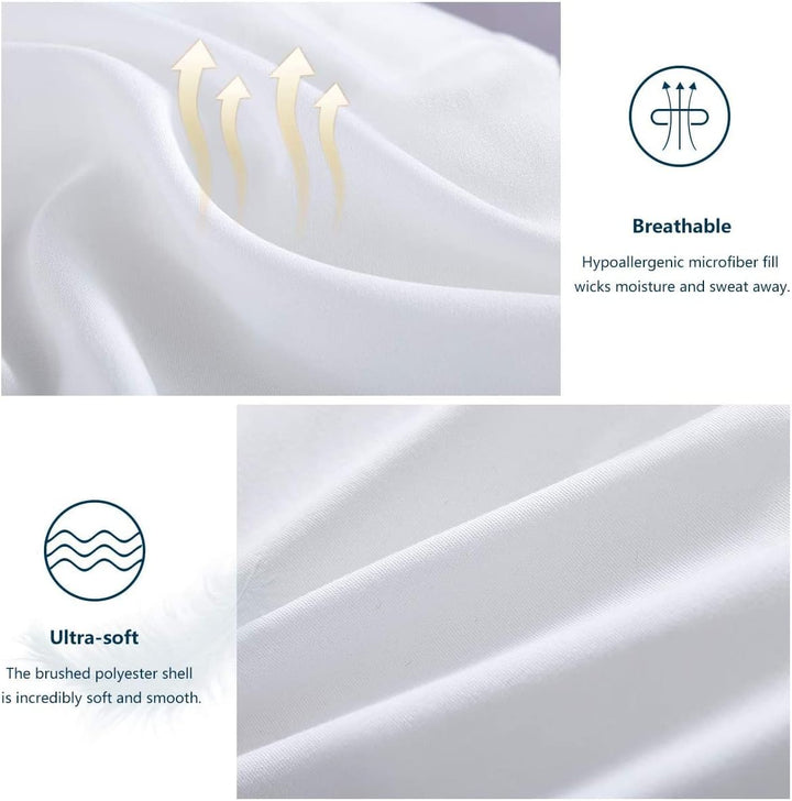 WAVVE Bettdecke 240x220 cm Ganzjahresdecke 4 Jahreszeiten, Steppdecke 300gsm Mikrofaser 220x240, Sup