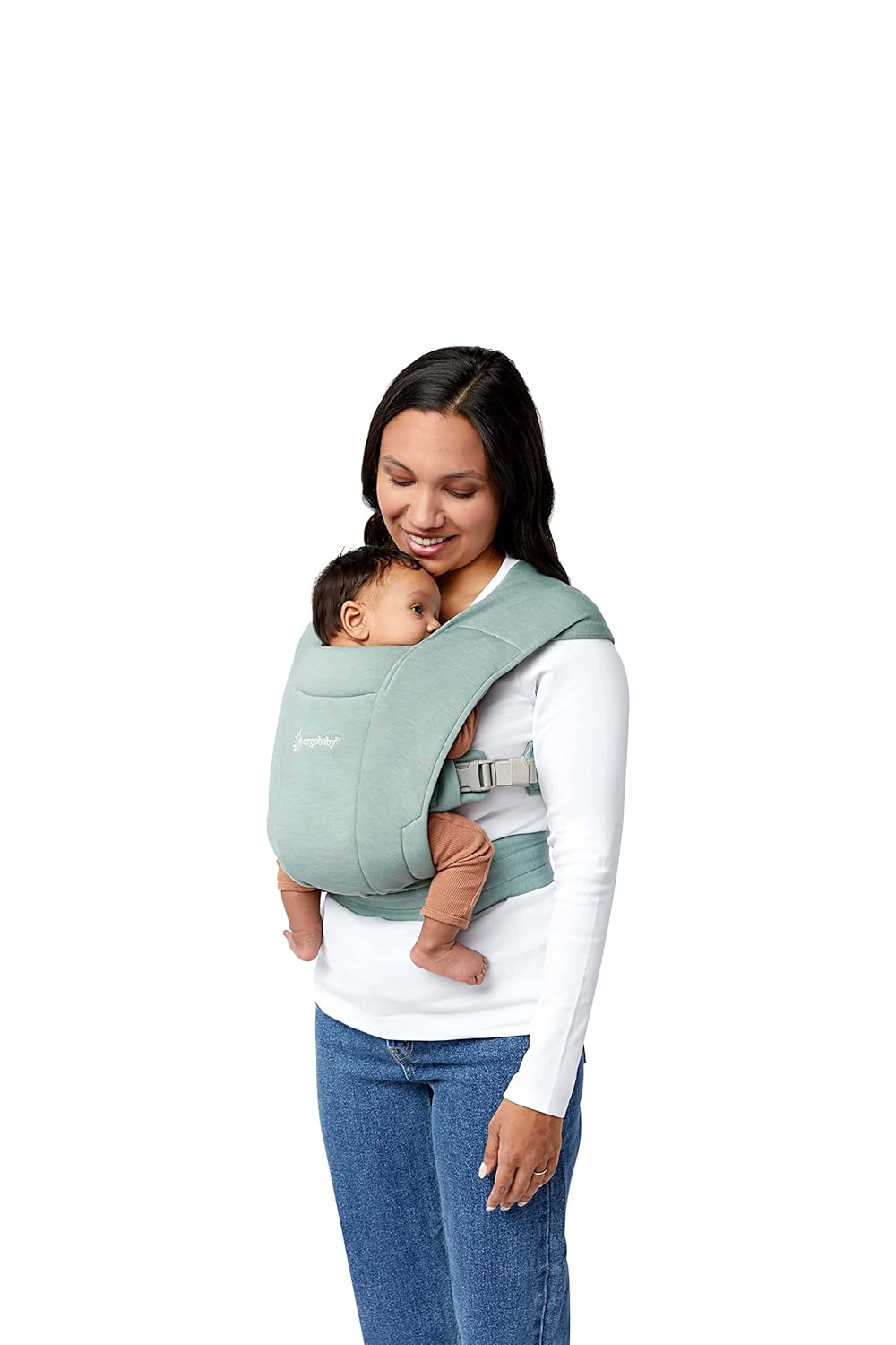 Ergobaby Embrace Babytrage für Neugeborene ab Geburt Extra Weich, 2-Positionen Bauchtrage Baby-Trage