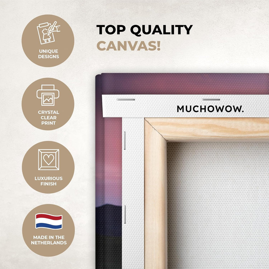 MuchoWow© Leinwände Gross 120x80 cm XXL Wall Decoration Bilder Schlafzimmer Deko Pictures Canvas Pai