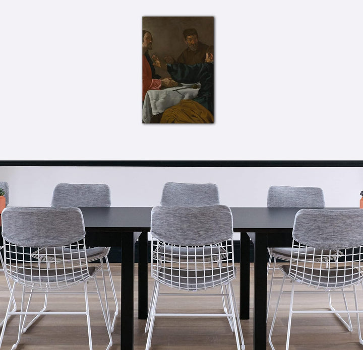 Printed Paintings Leinwand (60x80cm): Velázquez - Das Abendmahl in Emmaus 60x80 cm, 60x80 cm