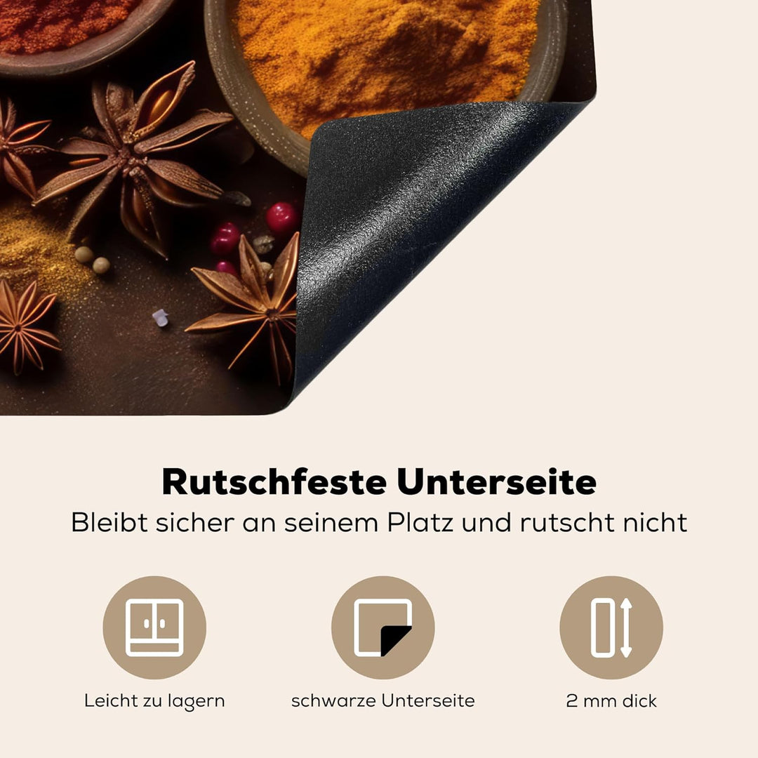 Herdabdeckplatte 71x52 cm Einteilig Ceranfeld Abdeckplatte Küche Deko Ceranfeldabdeckung Herdabdecku