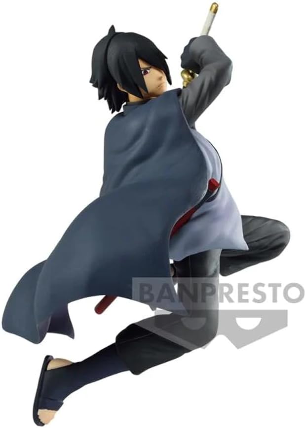 Banpresto Unisex Kinder Boruto-Uchiha Sasuke-Figur Vibration Sterne 14cm, Multi-Coloured, Estándar