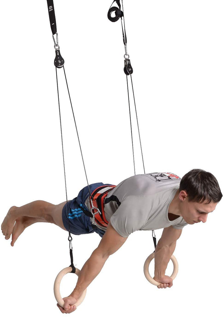 ModularSports FlyFit Premium Edition / Fitnessgeräte für zuhause mit Flaschenzugsystem zur Reduzieru