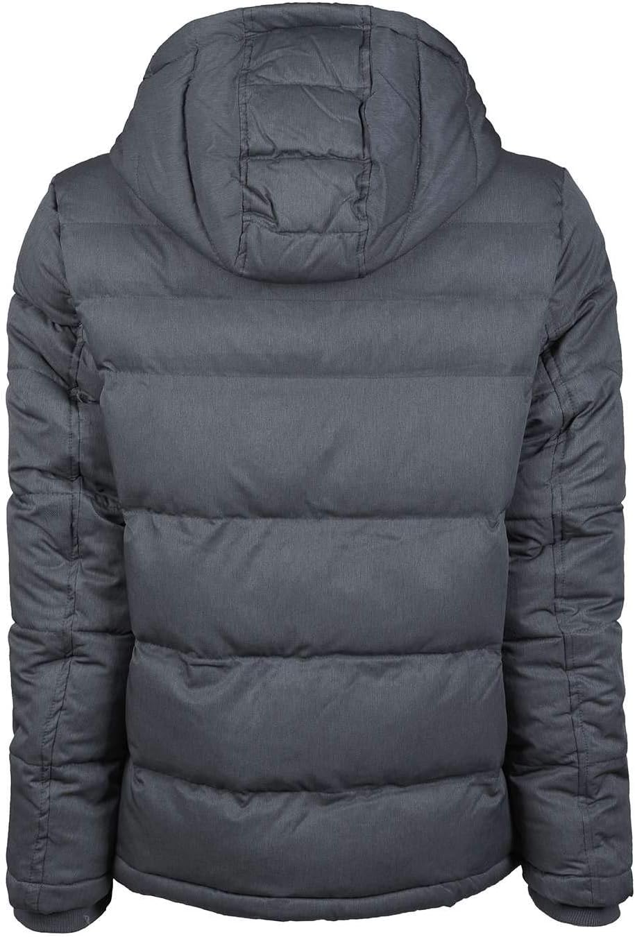 Tommy Hilfiger Herren Hooded Puffer Jacket Daunenalternativer Mantel Marineblau (Heather Navy) S, Ma