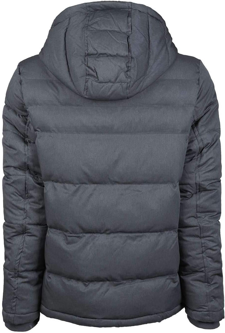 Tommy Hilfiger Herren Hooded Puffer Jacket Daunenalternativer Mantel Marineblau (Heather Navy) S, Ma