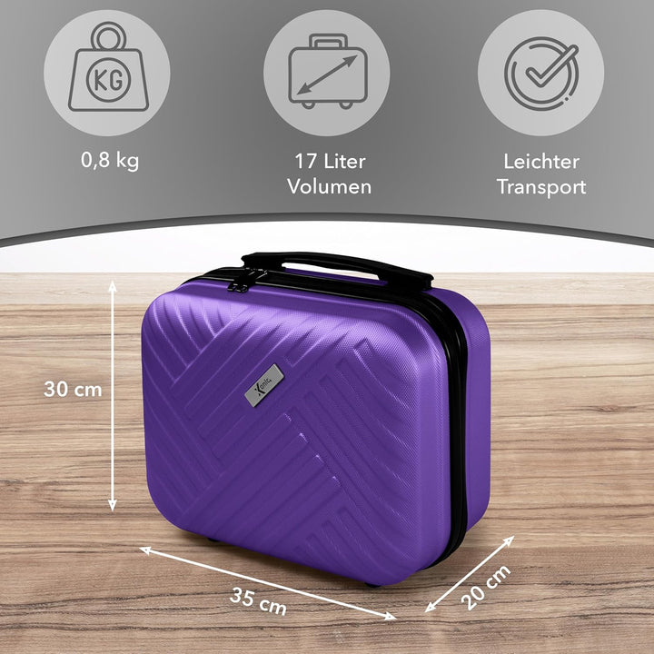 Xonic® Design Kosmetikkoffer aus ABS Hartschale – Robustes Beautycase als Handgepäck - Kosmetiktasch