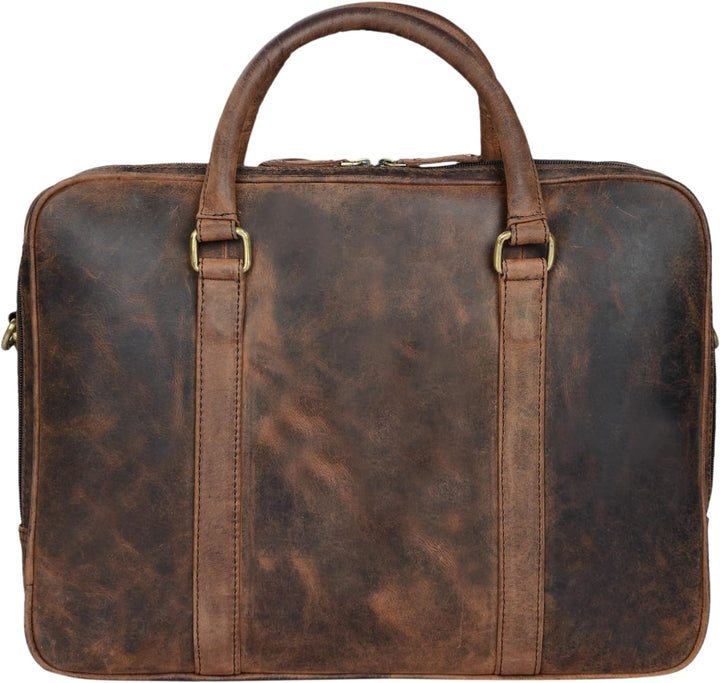 STILORD 'Dante' Business-Tasche Leder gross elegante Aktentasche Umhängetasche Laptoptasche 15.6 Zol