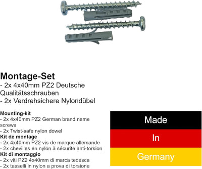 Varile Premium-Set Waschbecken Blau aus Kunststoff für Garten & Keller inkl. Abflusssieb-Haarsieb au