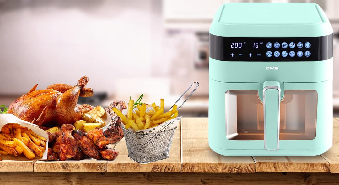 DMS XXXL 7 Liter Heissluftfritteuse | fritteuse | Backofen | Heissluftgrill | Cooker | fettfrei und