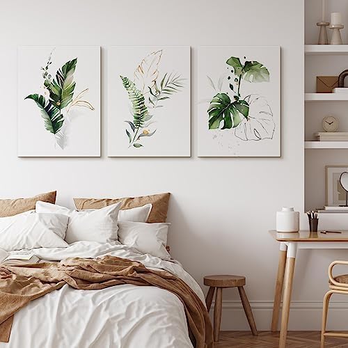 Muralo - Wandbilder Set - Leinwand Bilder Set Aufhängefertig - Bilder für Wohnzimmer Schlafzimmer -