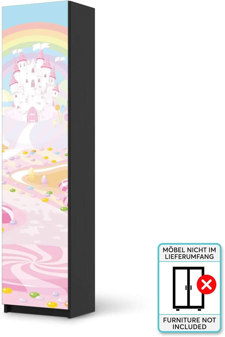 Möbel Klebefolie für Kinder - passend für IKEA Pax Schrank 201 cm Höhe - 1 Tür I Tolle Möbelsticker