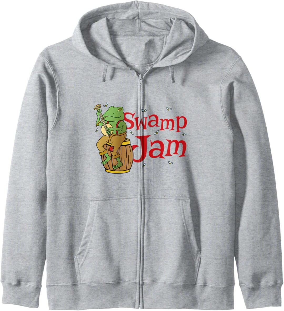 Swamp Jam Frosch Spielt Banjo Cartoon Musik Tier Amphibie Kapuzenjacke