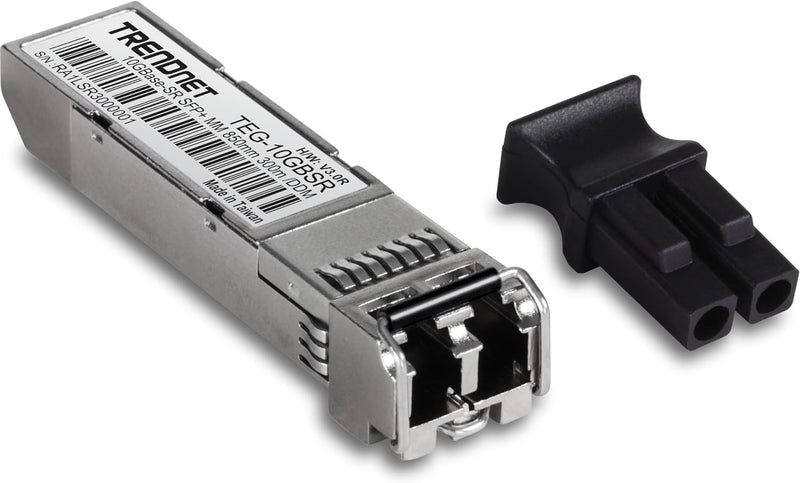 TRENDnet TEG-10GBSR 10G-SR SFP+ Modul, Multi-Mode, LC Transceiver Modul, Bis zu 550 m 10G SFP+ (bis